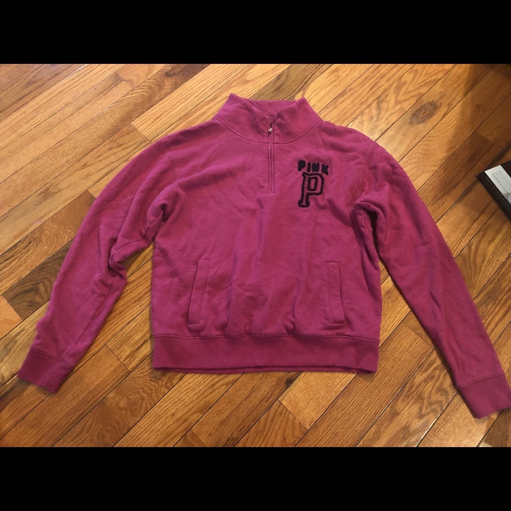 Pink hoddie..size m